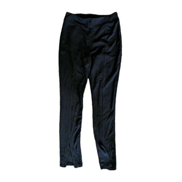 Suzette Flared Black Leggings with Split Ankles XL Soft Fabric. On Trend. - Picture 5 of 10
